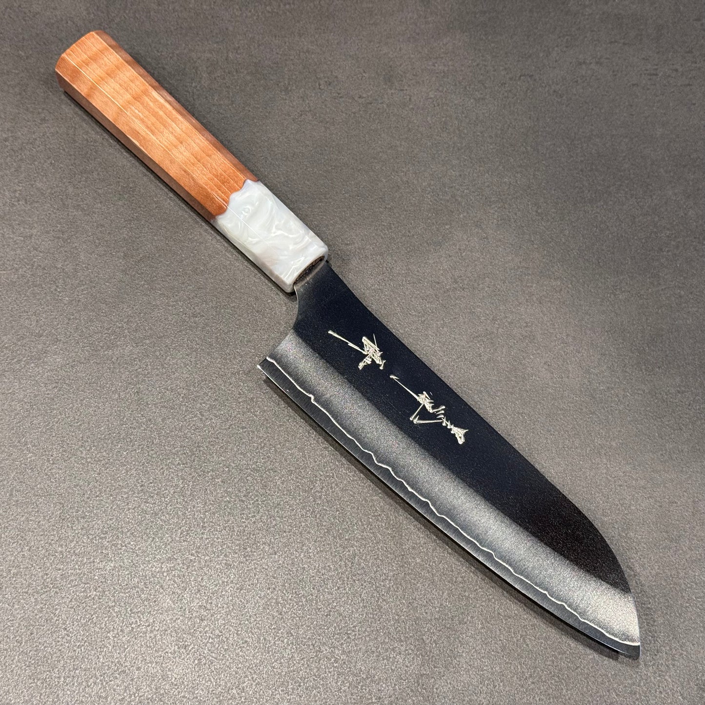 Shin-Gekko Santoku 170mm Birch wood