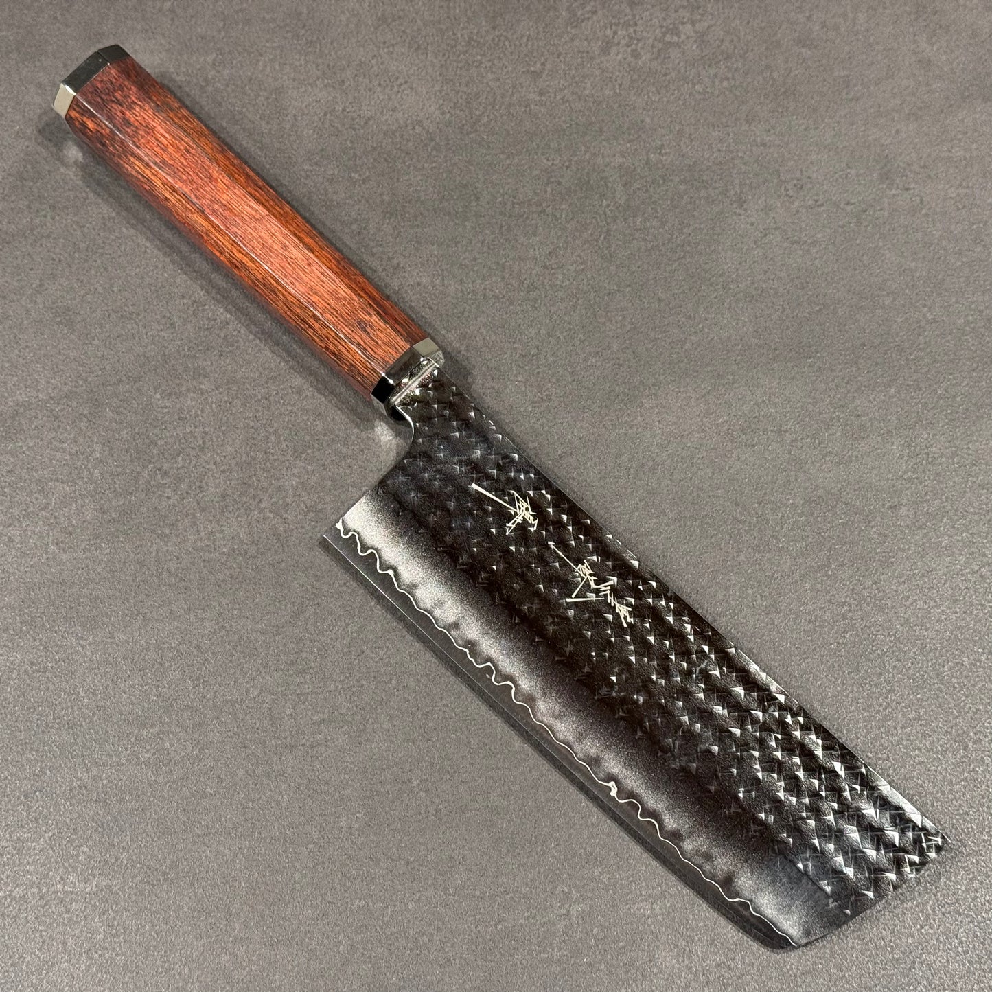 閃光 菜切 165mm ブラッドウッド柄