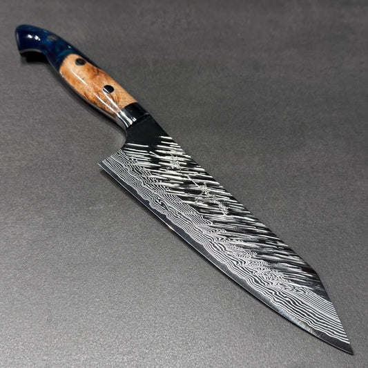 Fujin Bunka 170mm Birch wood & Green resin