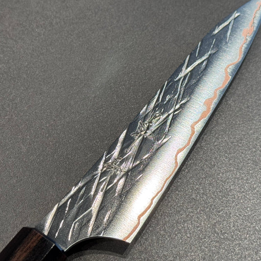 雷神 ペティ 130mm 縞黒檀柄