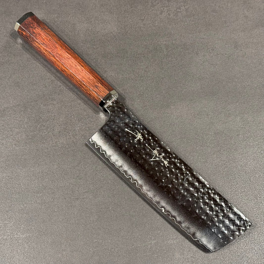 閃光 菜切 165mm ブラッドウッド柄