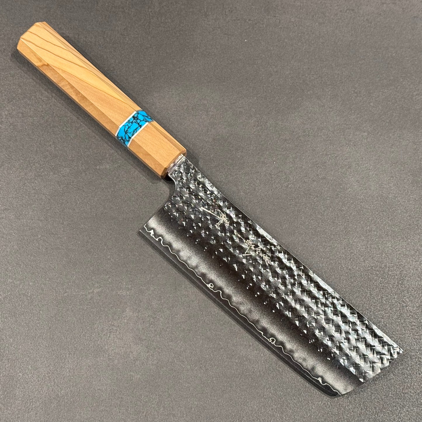 閃光 菜切 165mm オリーブ柄