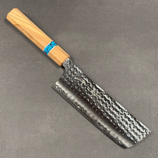 閃光 菜切 165mm オリーブ柄